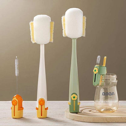 Multi-functional 5-in-1 Baby Bottle Cleaning Brush – For Cup Lid Cleaning & Home Kitchen Tasks