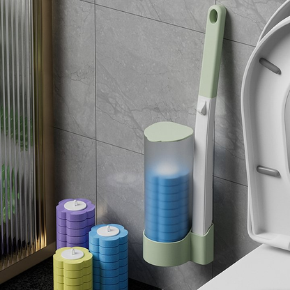 Disposable toilet brush toilet wall hanging toilet brush disposable replacement head no dead angle cleaning brush set