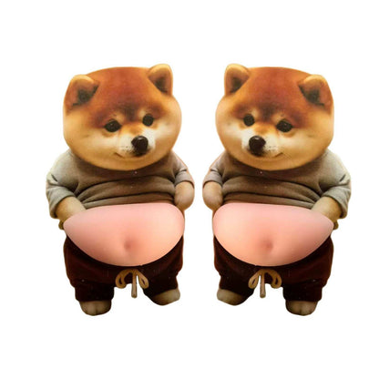 3D Dog & Cat Mochi Stickers 🐾 Stress Relief Fidget Toys Silicone Buffers for Cars & Walls Perfect Holiday Gifts