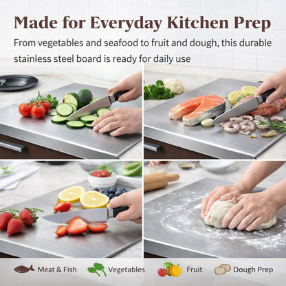 Stainless Steel Cutting Board– The Cleaner, Stronger Upgrade Your Kitchen Needs