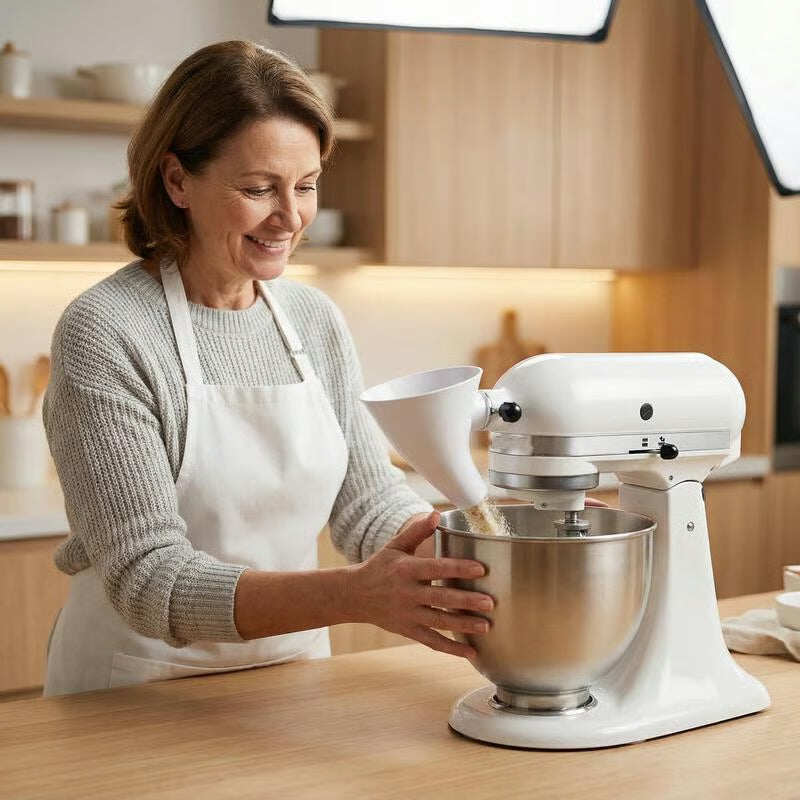 🔥Christmas 50% OFF - ✨Flour Funnel for Kitchen Aid Stand Mixer
