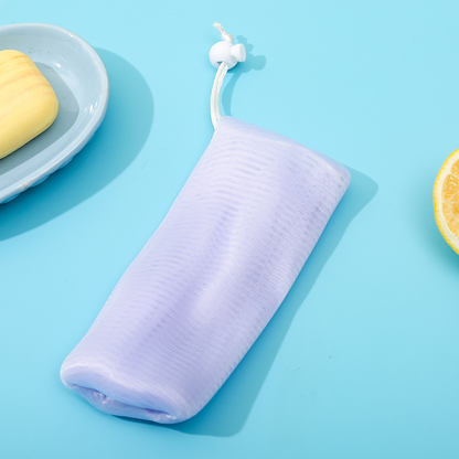Multi-layer super soft foaming net facial cleanser foaming net soap bag foaming net bath scrub Cleansing Foaming Net Wholesale
