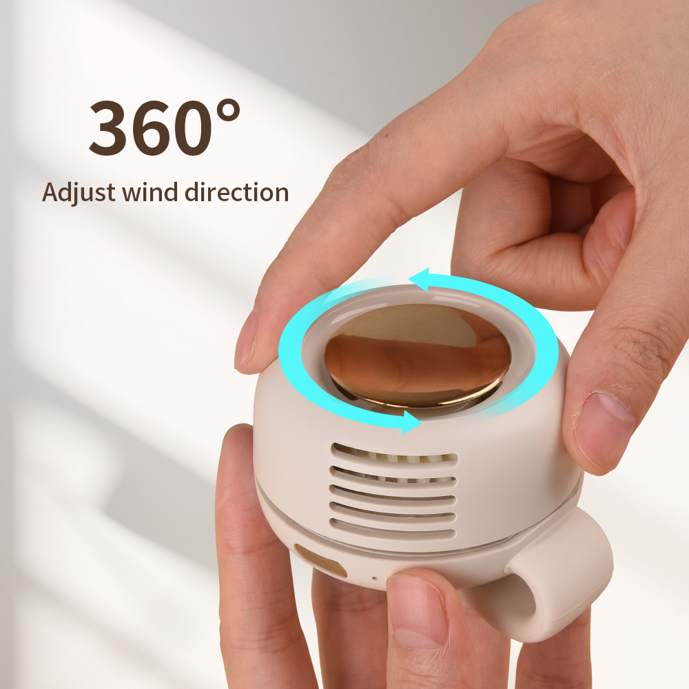✨Mini portable fan, 🔋USB rechargeable handheld neck fan🎁
