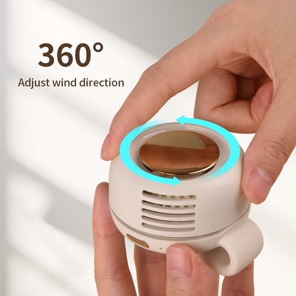 ✨Mini portable fan, 🔋USB rechargeable handheld neck fan🎁