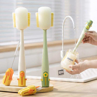Multi-functional 5-in-1 Baby Bottle Cleaning Brush – For Cup Lid Cleaning & Home Kitchen Tasks