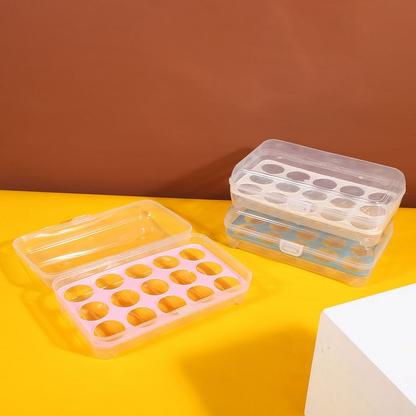 New refrigerator egg storage PP box plastic box PP box transparent fresh transparent egg rack kitchen storage