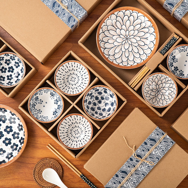 Creative Ceramic Leather Box Dinnerware Set