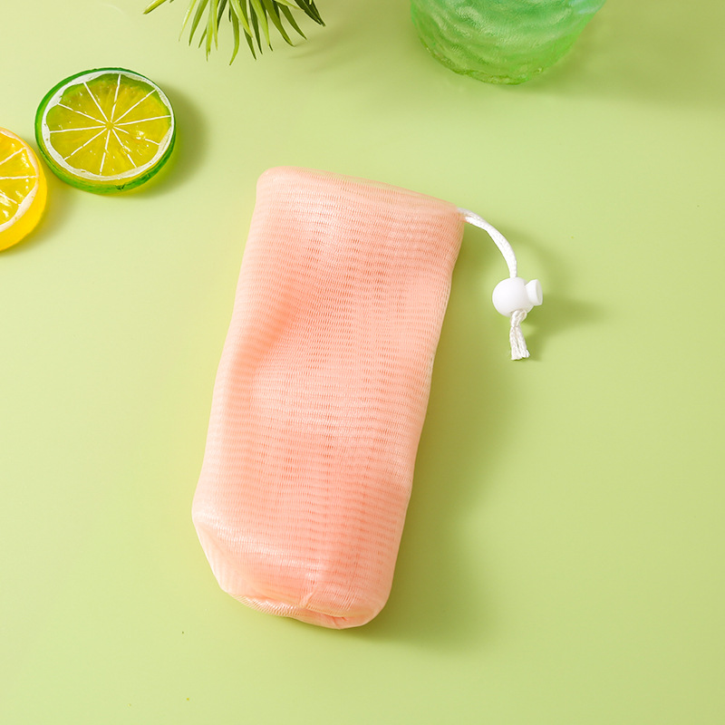 Multi-layer super soft foaming net facial cleanser foaming net soap bag foaming net bath scrub Cleansing Foaming Net Wholesale
