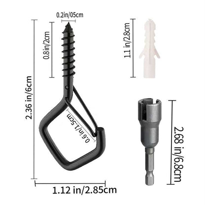 20 PCS Windproof & Rust-Resistant🔧Safety Screw Durable Metal Ceiling Hook