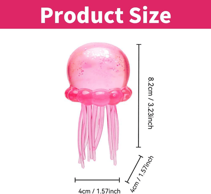 Cute Glitter Jellyfish Squishy - Basket Stuffer for Kids🎁