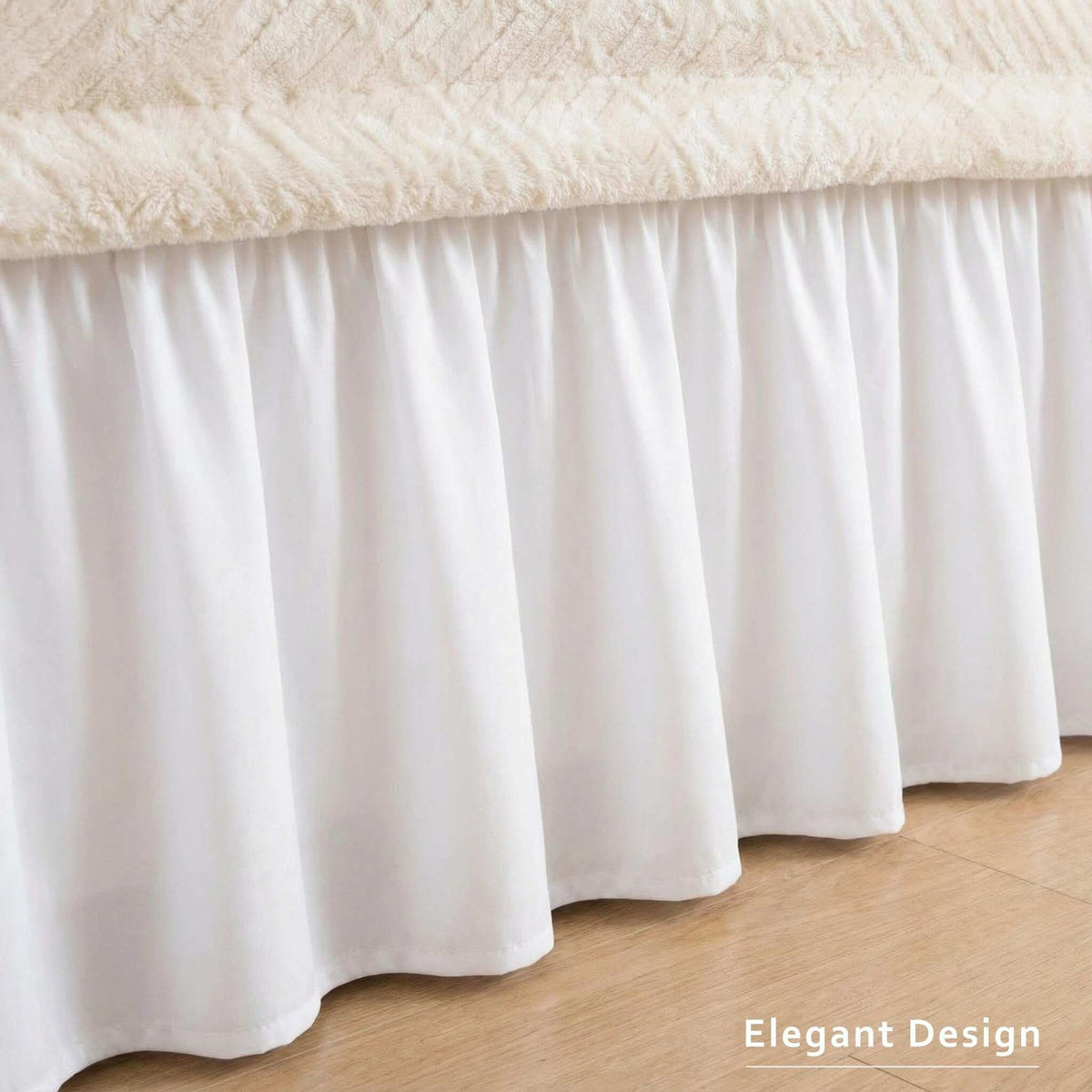 Adjustable Elastic Belt Drop Bed Skirt