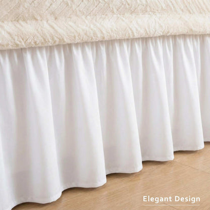 Adjustable Elastic Belt Drop Bed Skirt