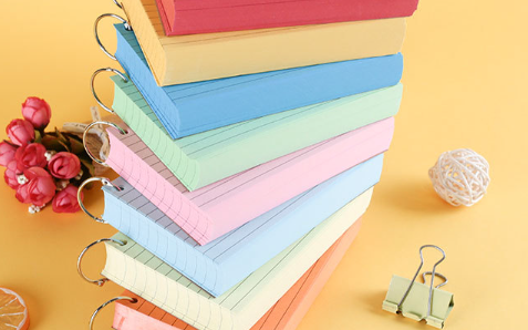 Colorful Horizontal Line Tearable Coil Notebook Simple High-value Portable Index Card Hand Account Note Notebook