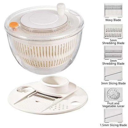 Large Capacity Multi-Function Salad Spinner