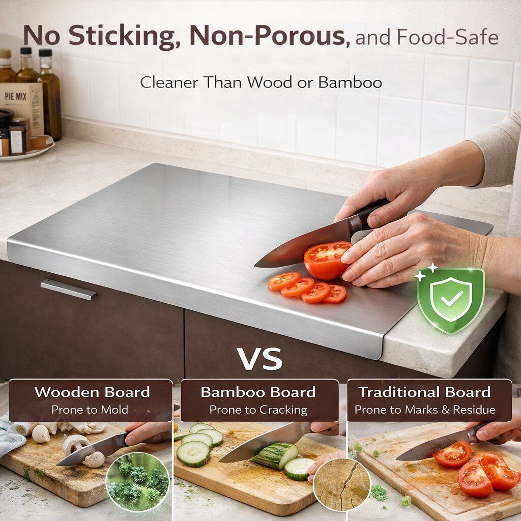 Stainless Steel Cutting Board– The Cleaner, Stronger Upgrade Your Kitchen Needs