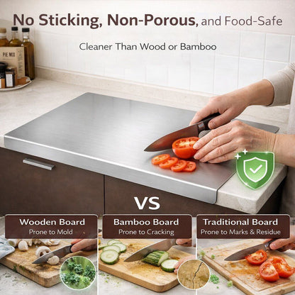 Stainless Steel Cutting Board– The Cleaner, Stronger Upgrade Your Kitchen Needs