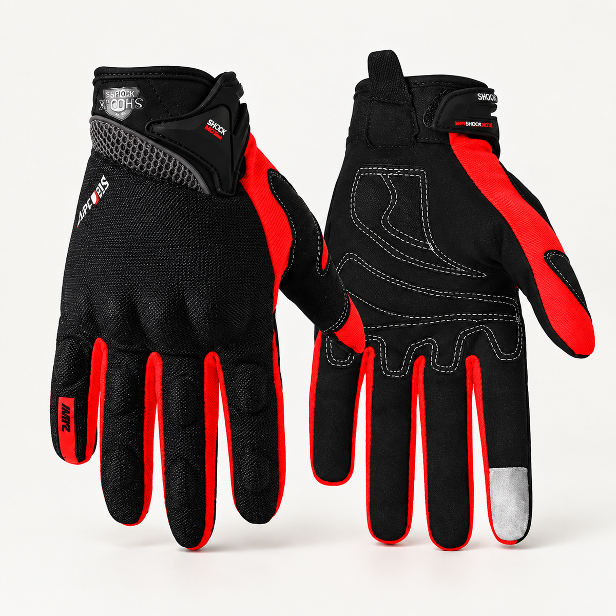 AirFlow Protective Motorcycle Riding Gloves with Touchscreen
