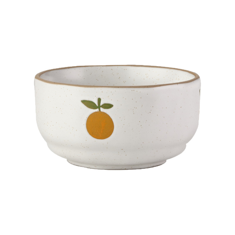 Simple retro ceramic bowl