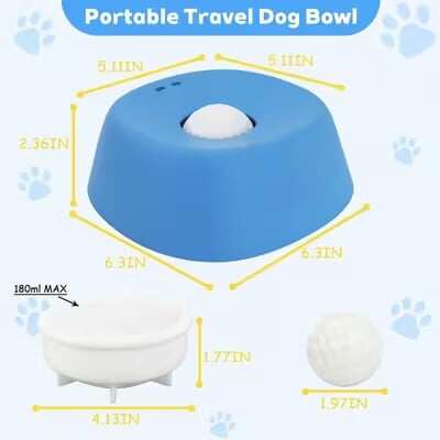 🐶Multi-Purpose slow Feeder Dog Bowls - Keep Calm & Play On 🧩 | Fun Slow-Feeder Ball to Reduce Anxiety & Boost Energy! ✨