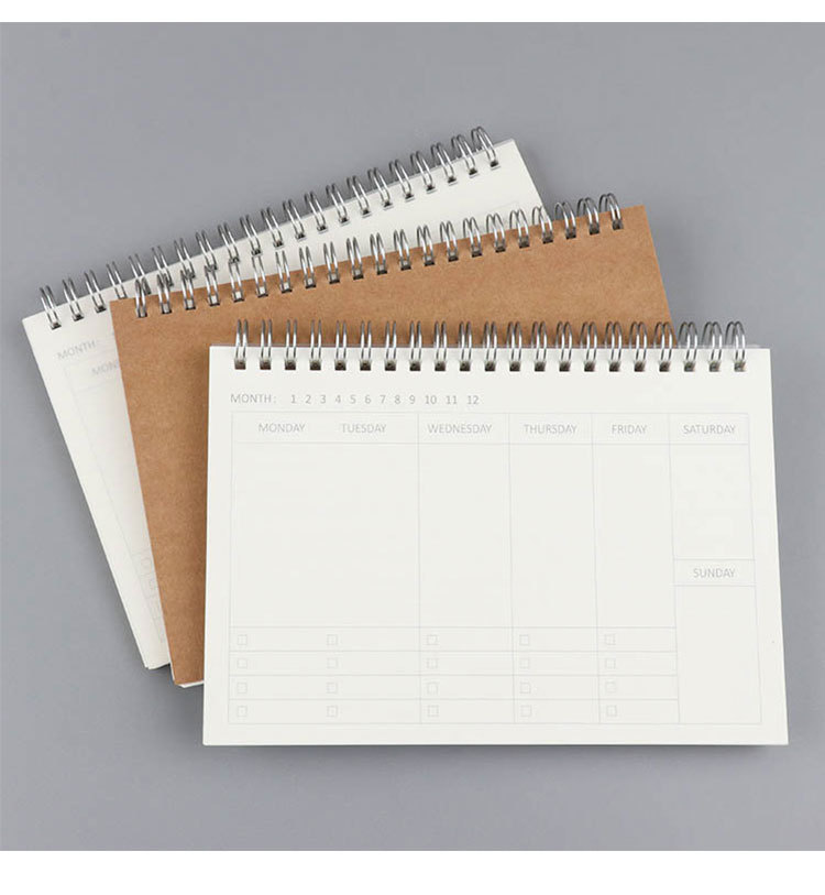 Kraft paper note pad pp notepad thickened daily coil book daily bookkeeping