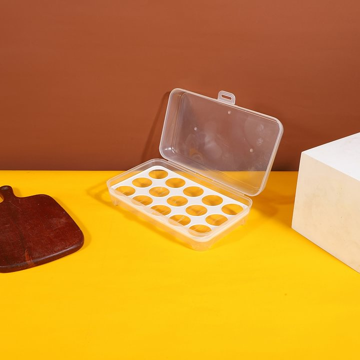 New refrigerator egg storage PP box plastic box PP box transparent fresh transparent egg rack kitchen storage