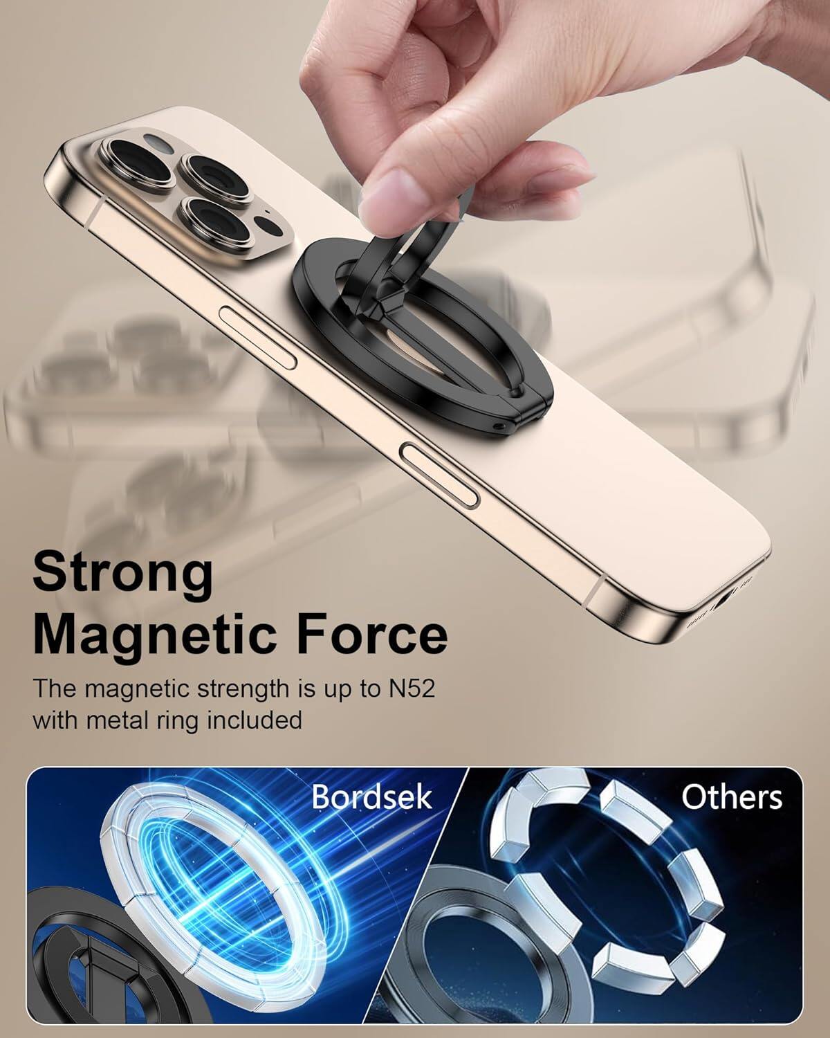 Double-Sided Metal Magnetic Phone Holder