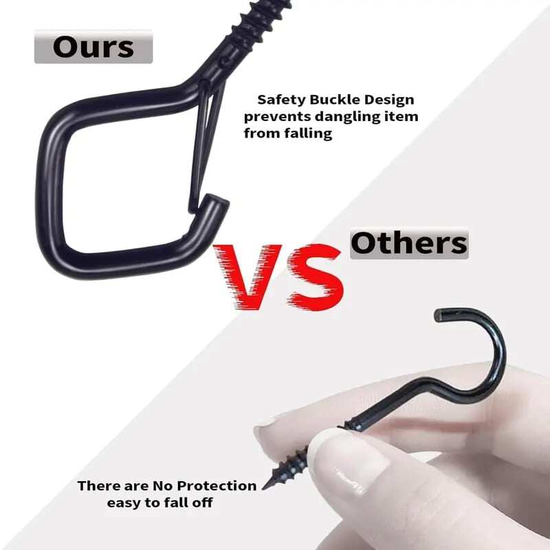 20 PCS Windproof & Rust-Resistant🔧Safety Screw Durable Metal Ceiling Hook