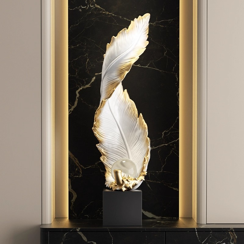 Feather Art Entrance Hall Decor