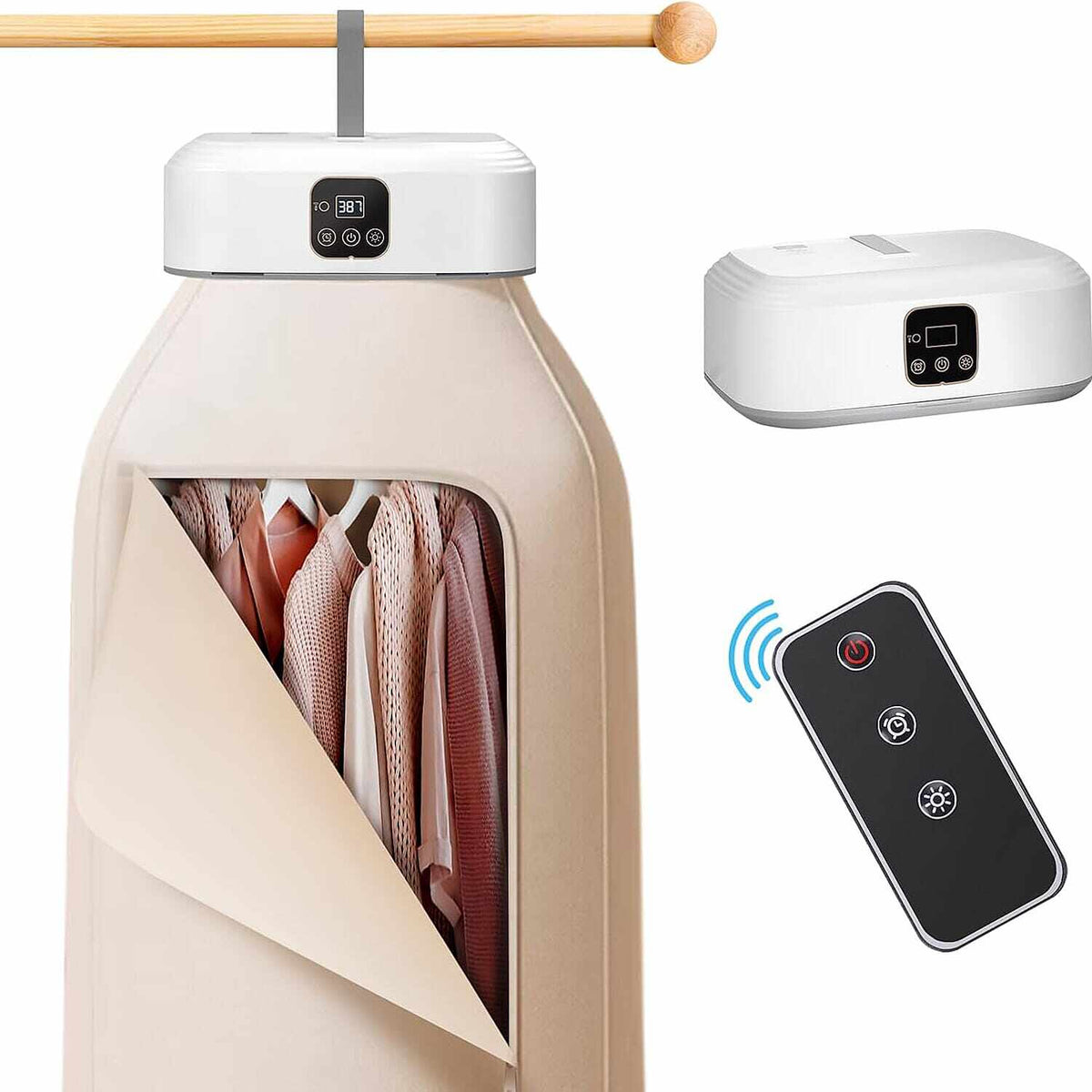 Portable Foldable Clothes Dryer with Remote Control