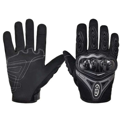 Carbon Fiber Motorcycle Gloves – Kevlar Stitch. ESA Padding & Touchscreen